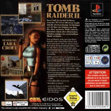 Tomb Raider 2 (JP) box cover back